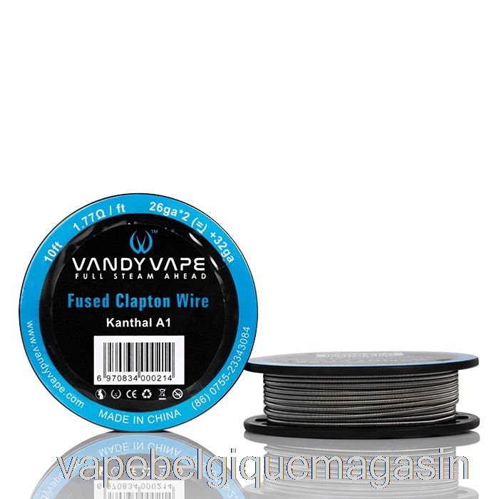 Bobines De Fil De Spécialité Vandy Vape Jetables Vape Ka1 Clapton Fusionné - 26ga*2(=)+32ga - 10ft - 1.77ohm